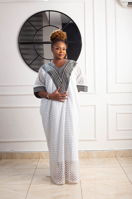 ROSE LONG GOWN SAMPLE LACE ASO OKE