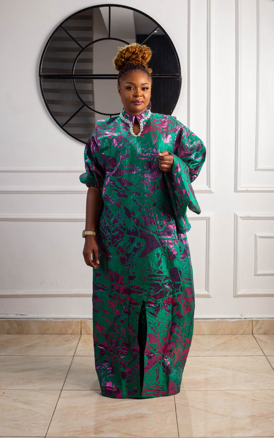 LONG GOWN BROCADE