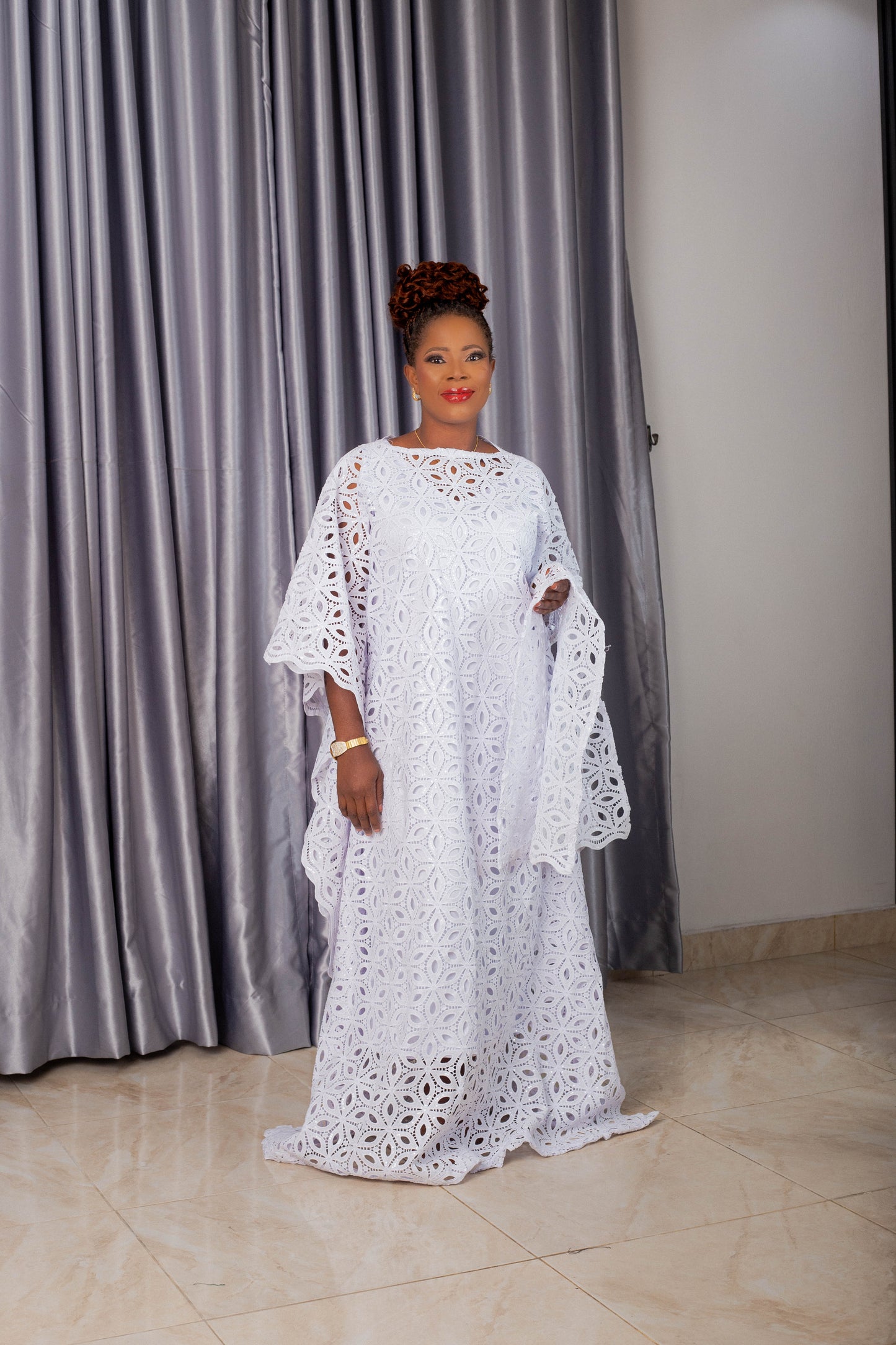 ROUND NECK CORD GOWN