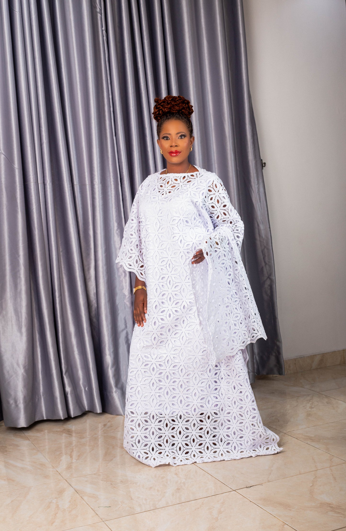 ROUND NECK CORD GOWN