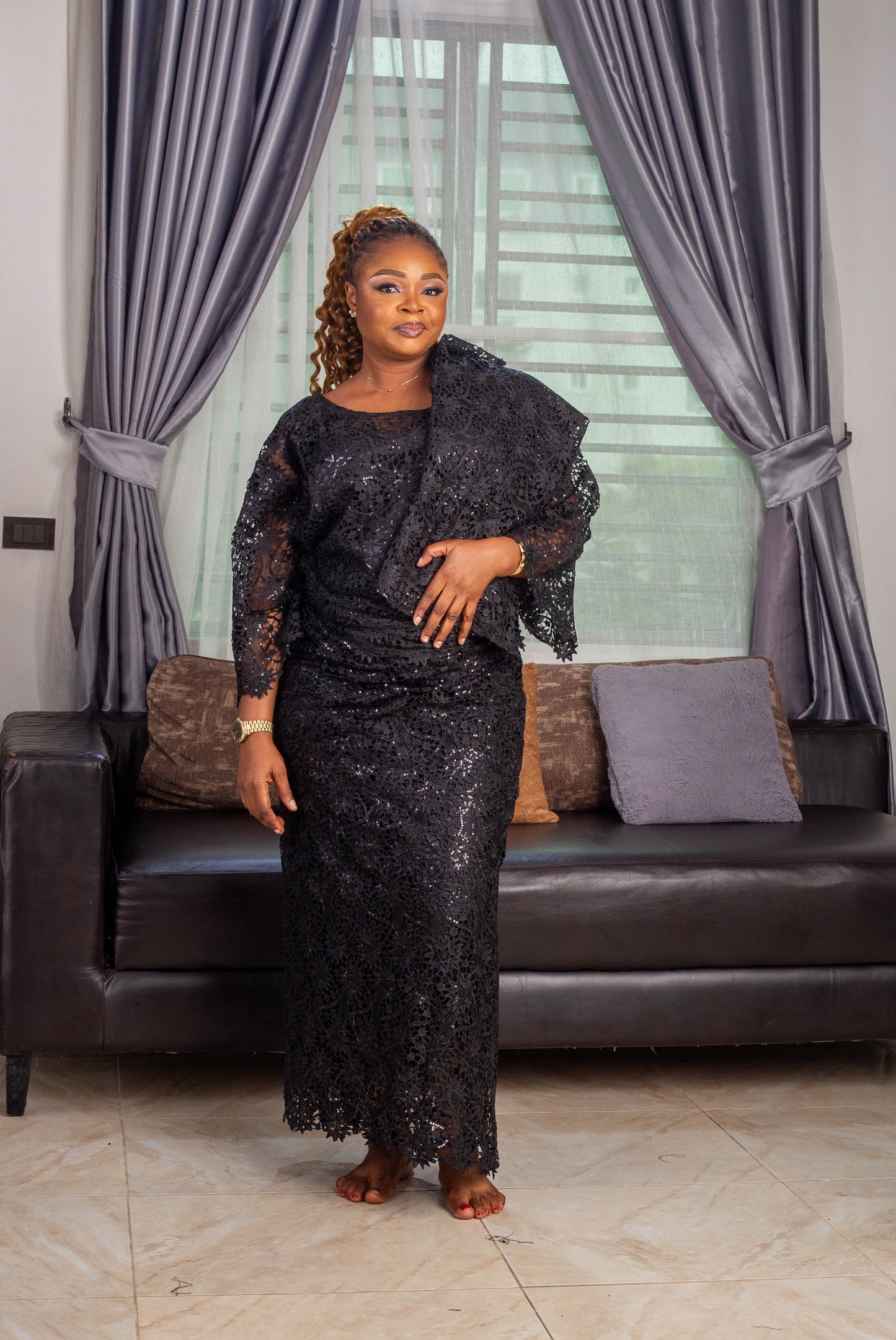 IRO AND BUBA LACE ROUND NECK