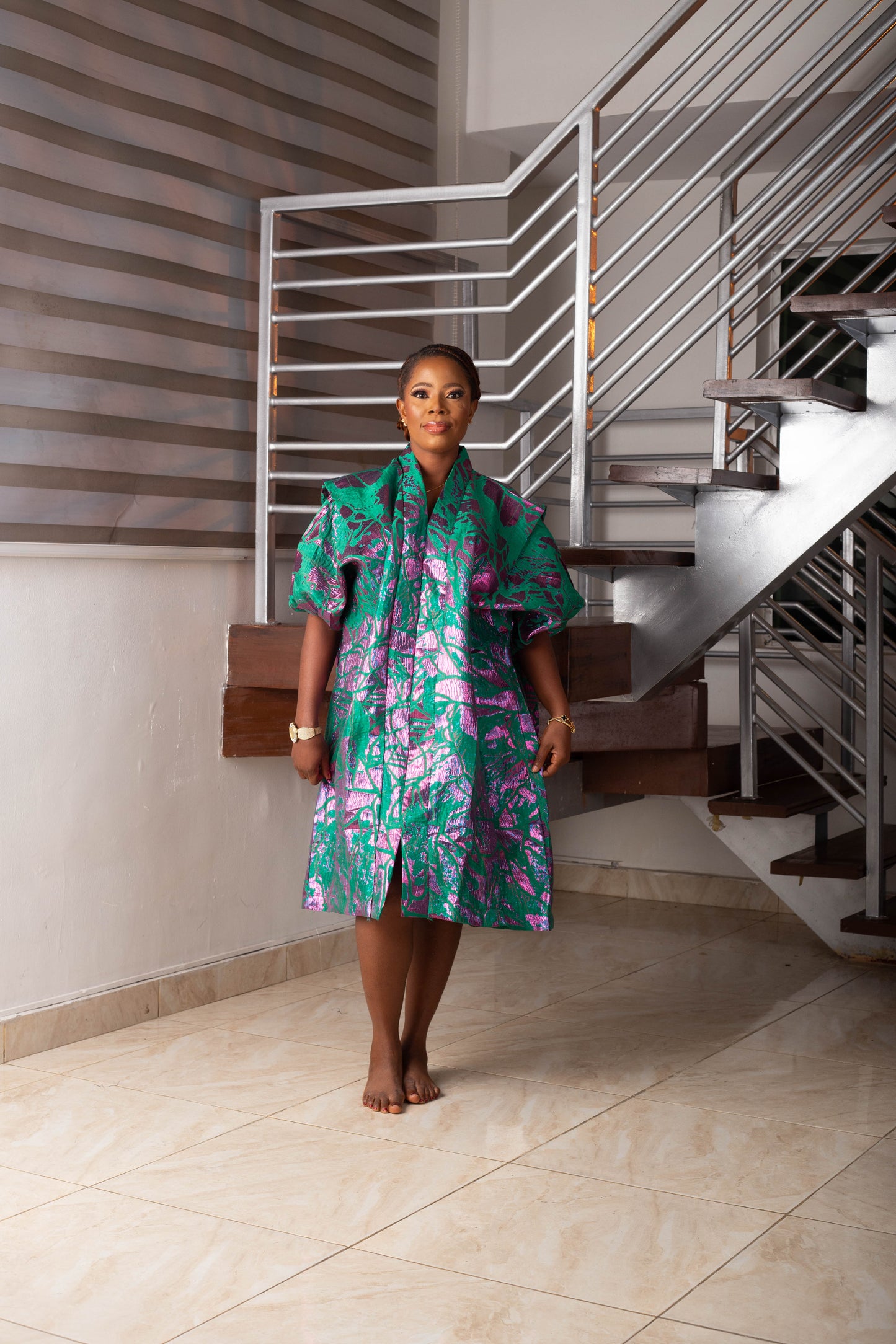 SHORT GOWN BROCADE