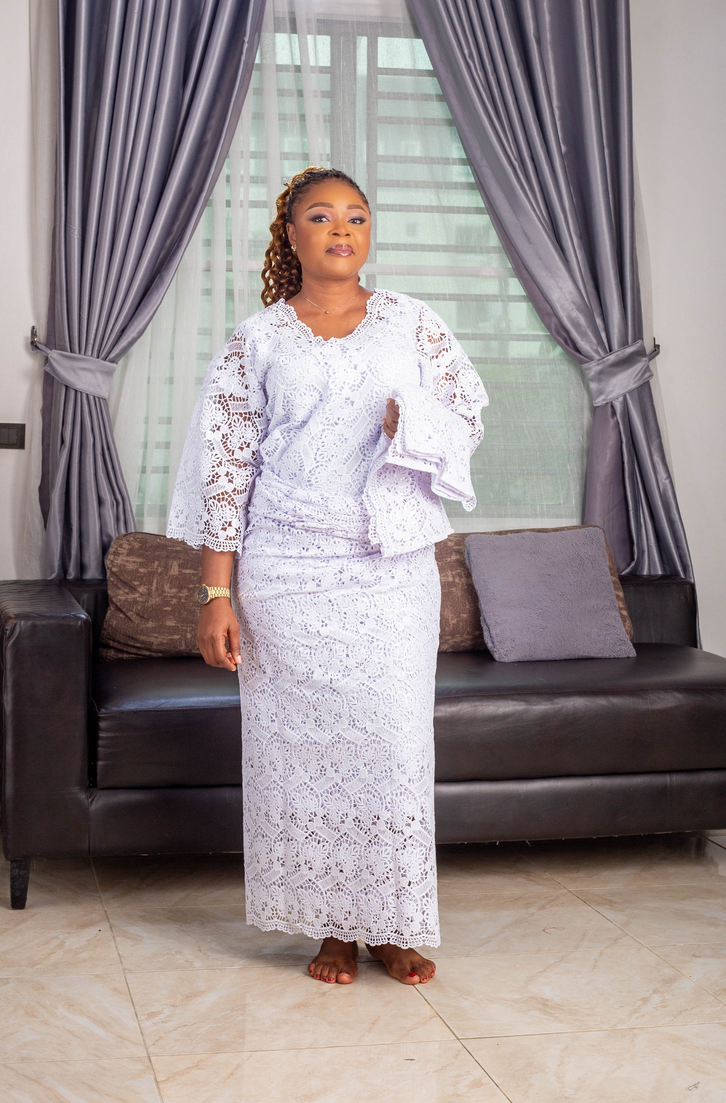 FLOWER V- NECK IRO AND BUBA LACE