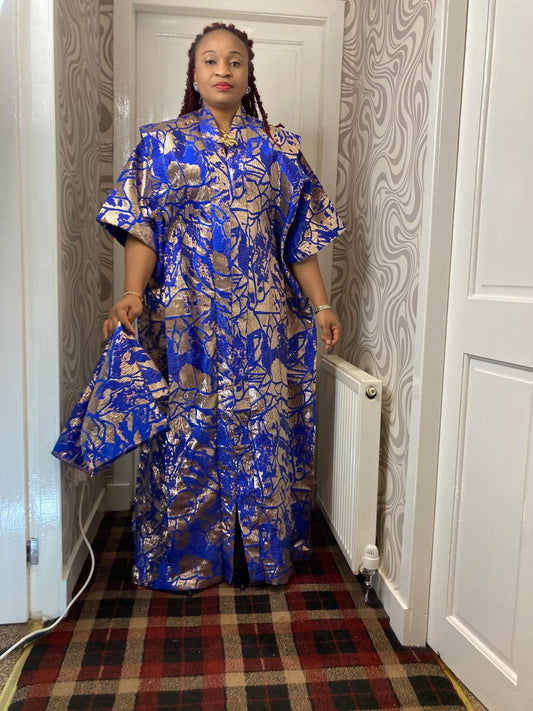 FLOWER LONG GOWN BROCADE