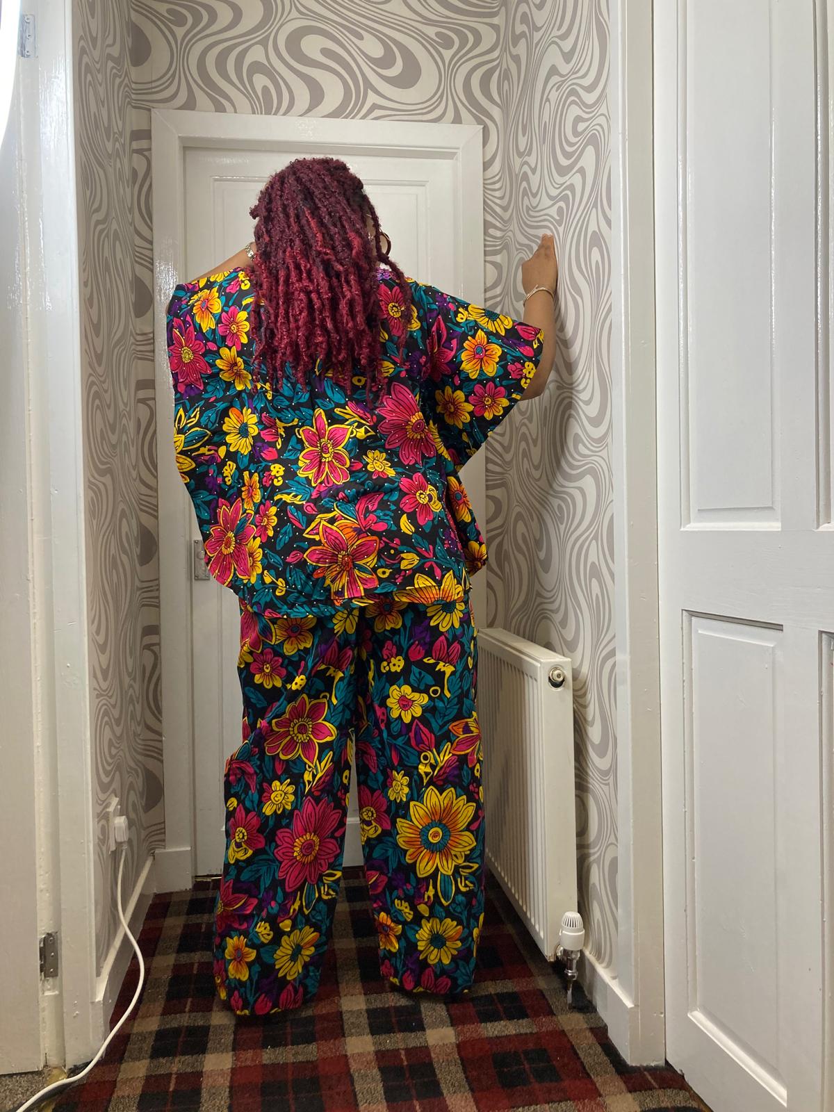 Two Piece Ankara Beaded