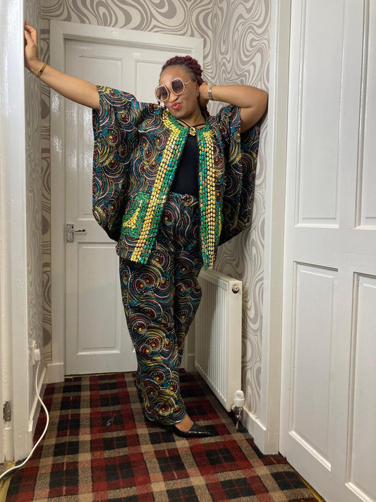 Two Piece Ankara Beaded