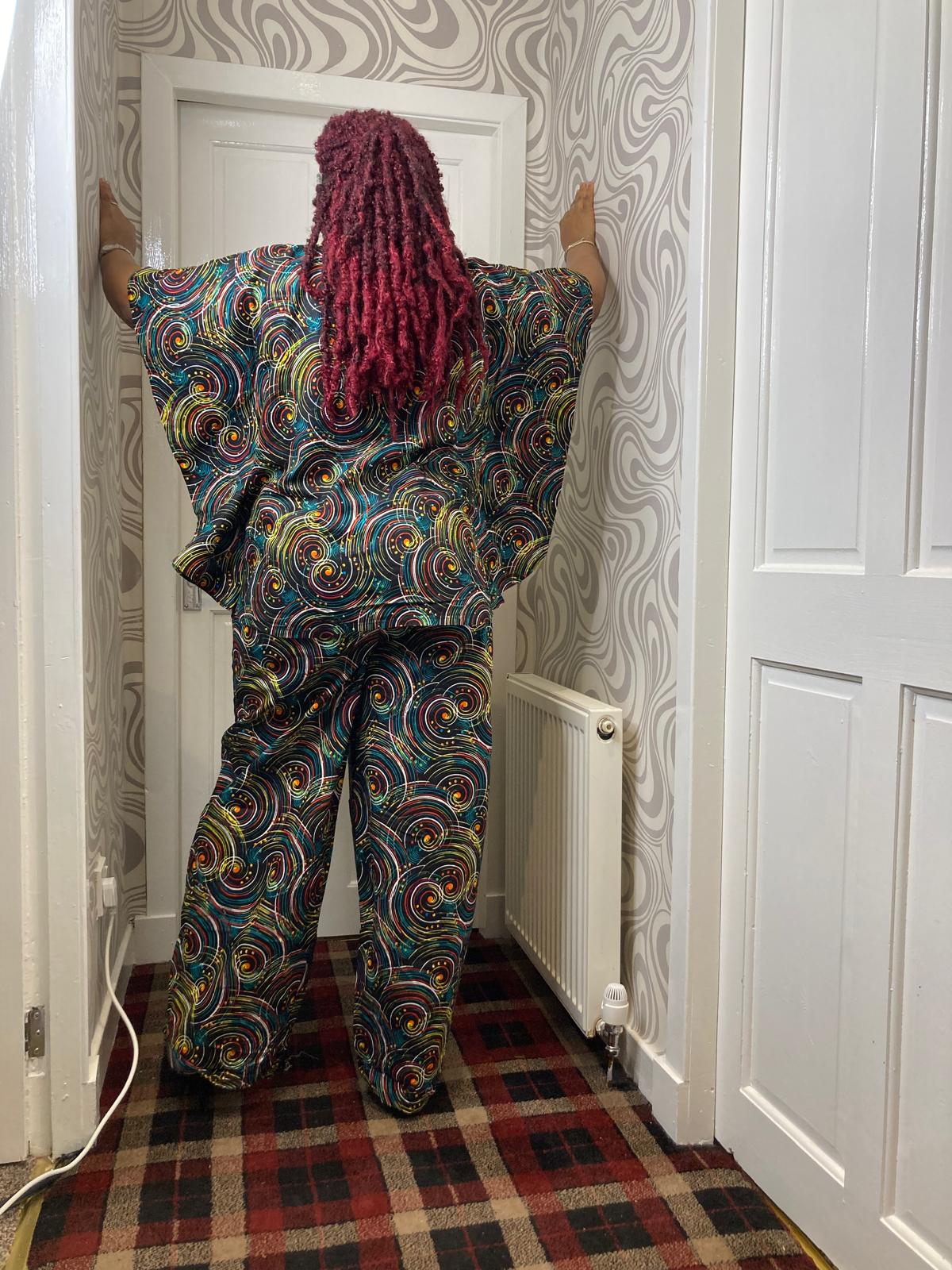 Two Piece Ankara Beaded