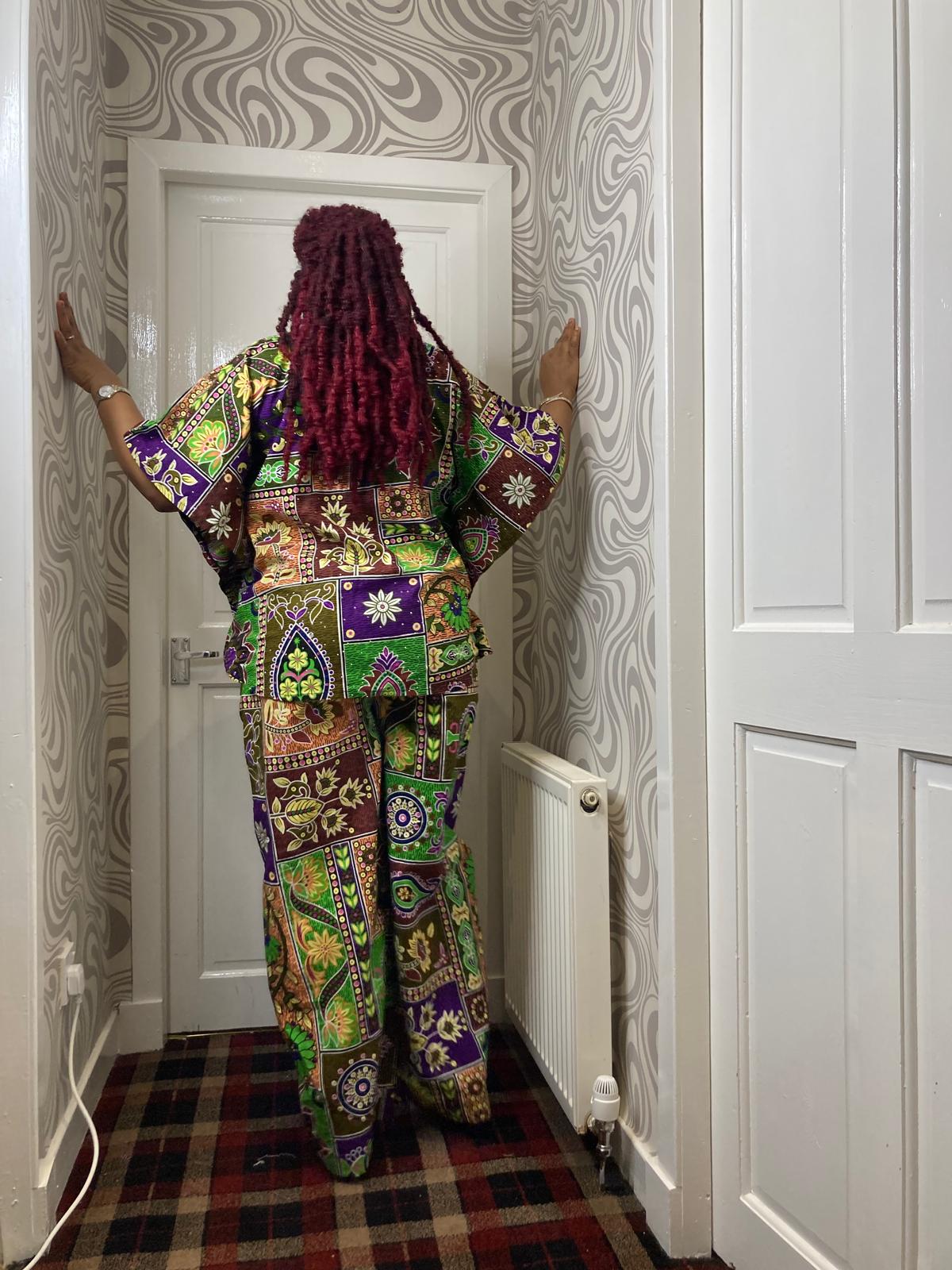 Two Piece Ankara Beaded