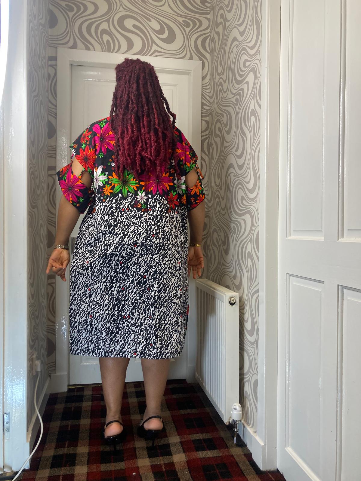 Ankara 3 quater Gown