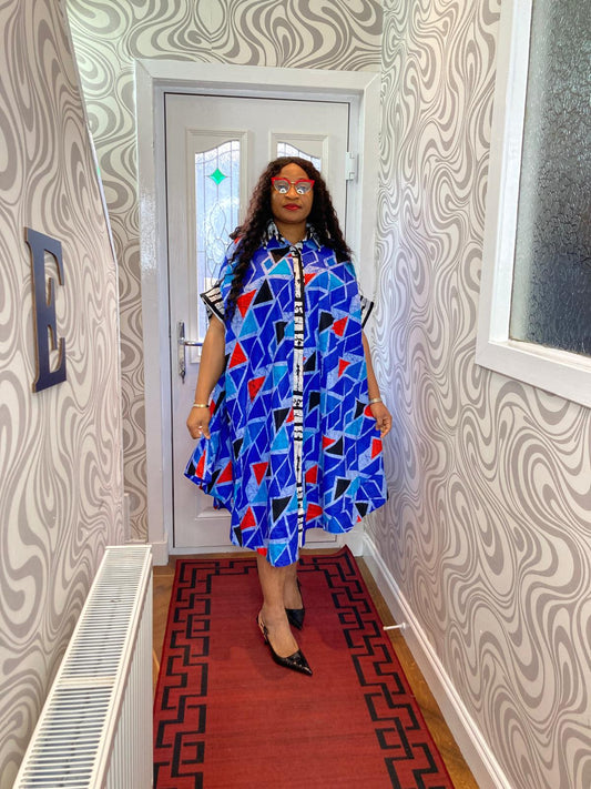 Ankara Circle 3 Quarter Gown