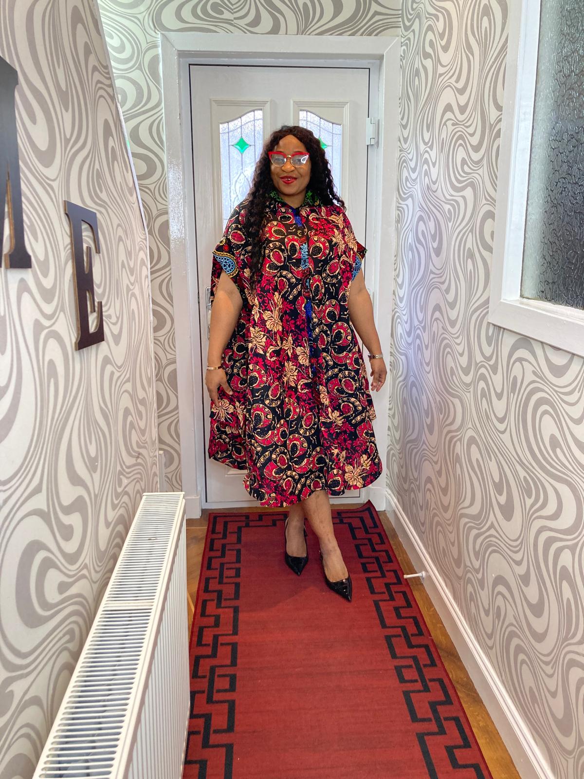 Ankara Circle 3 quarter Gown