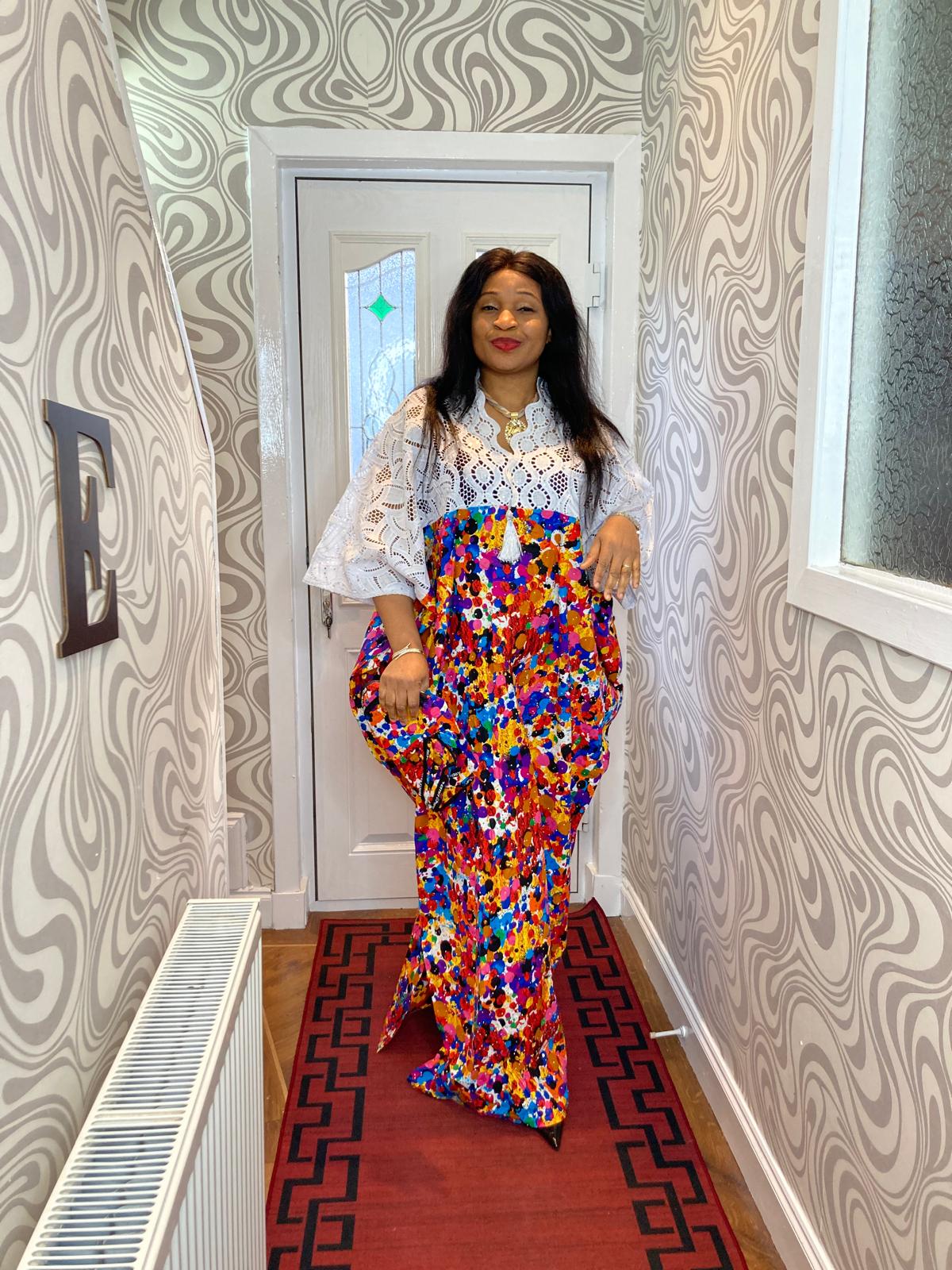 Ankara Stoned Gown