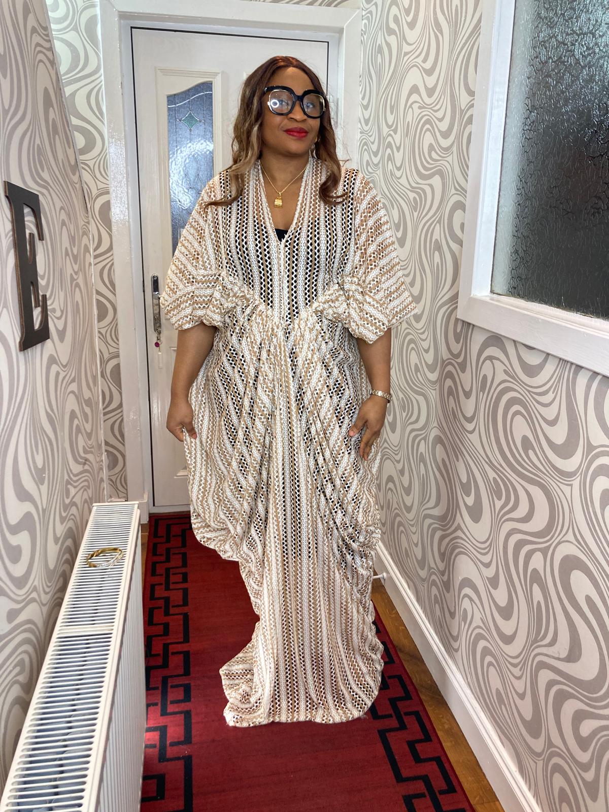 Cow Gown Sample Lace