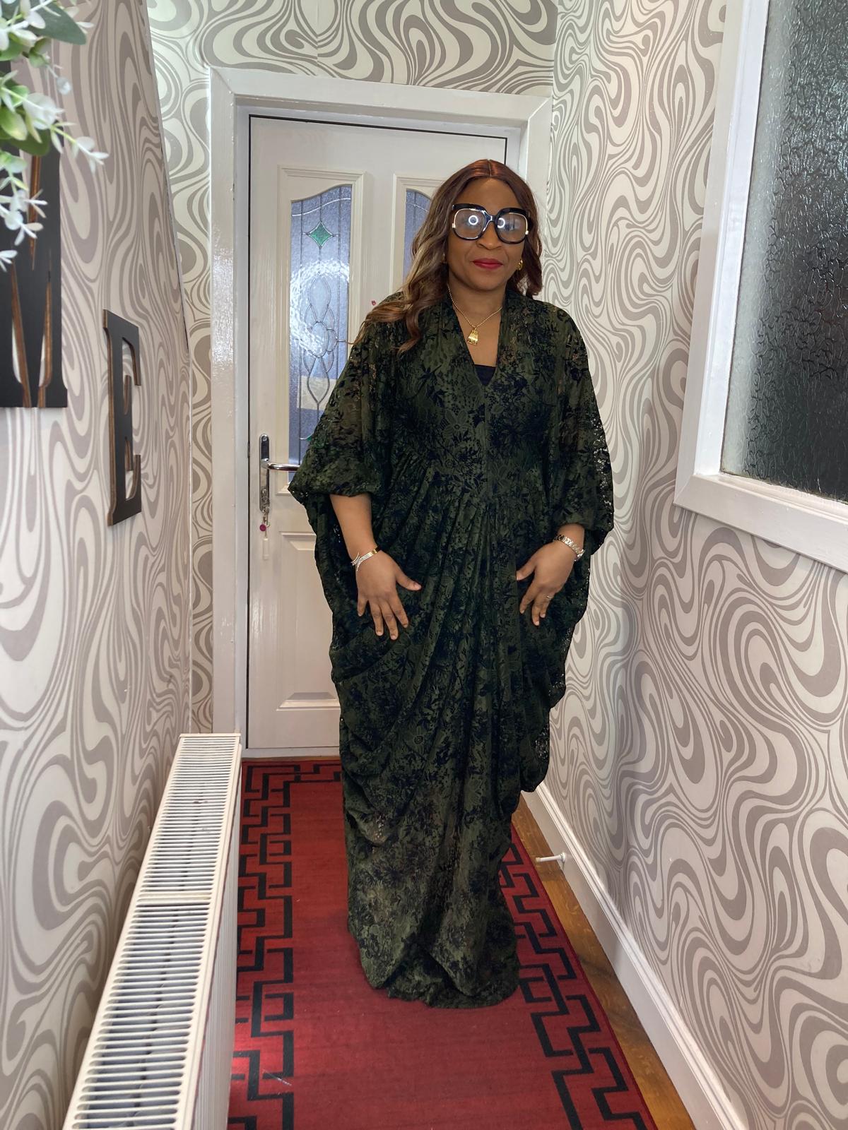 Cow Gown Sample Lace