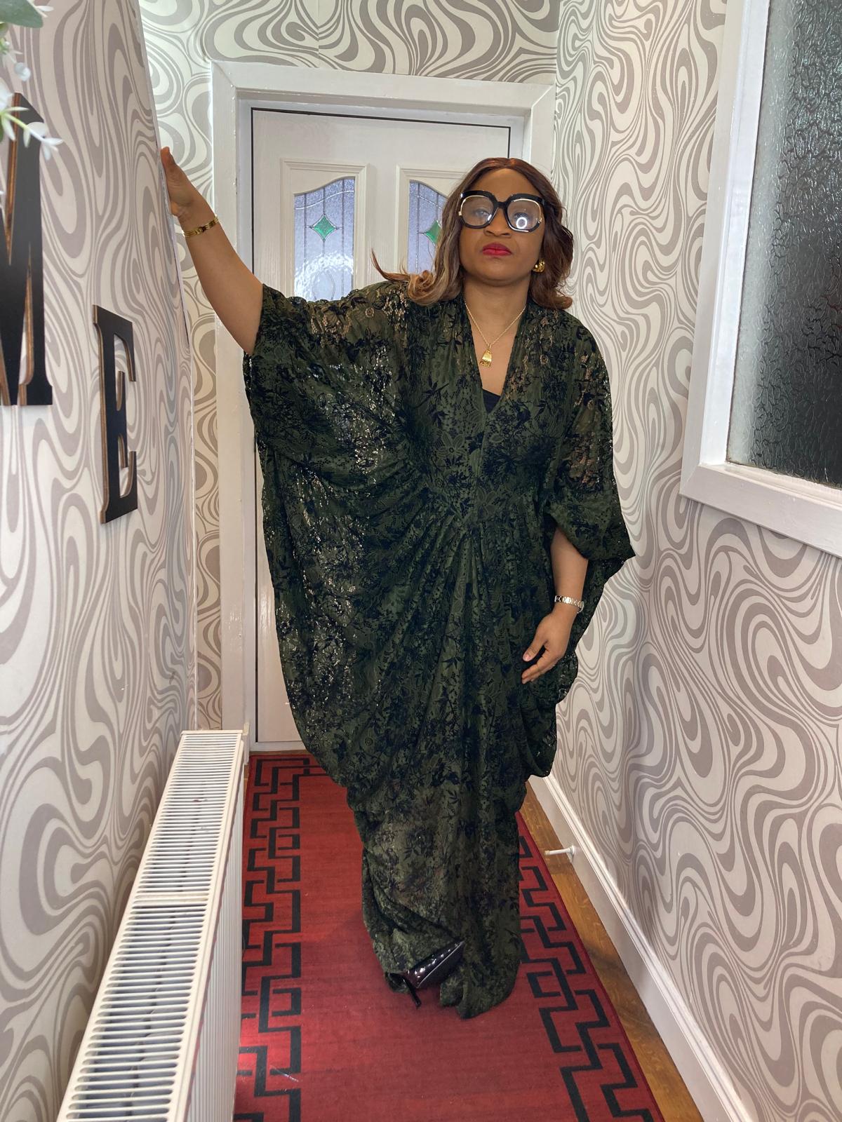 Cow Gown Sample Lace