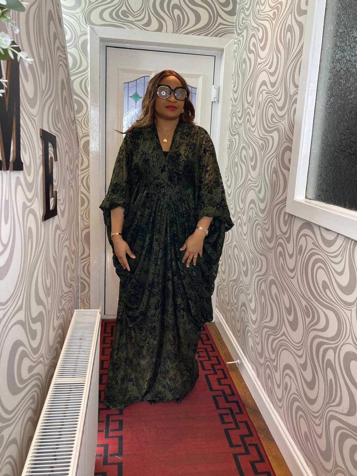 Cow Gown Sample Lace