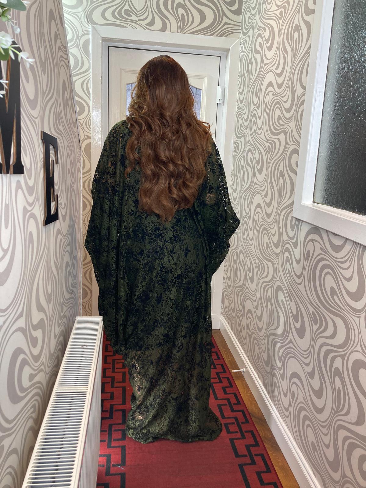 Cow Gown Sample Lace