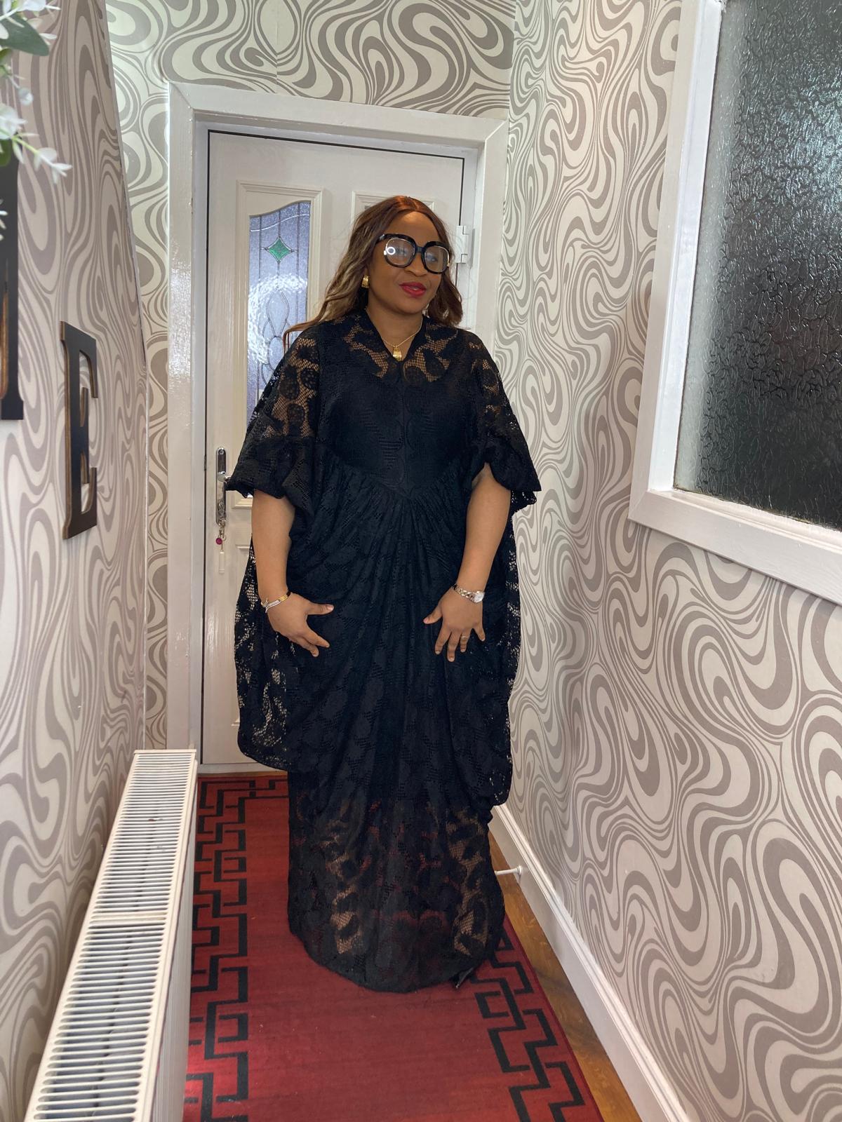 Cow Gown Sample Lace