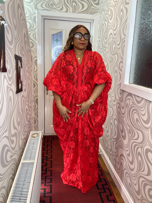 Cow Gown Sample Lace