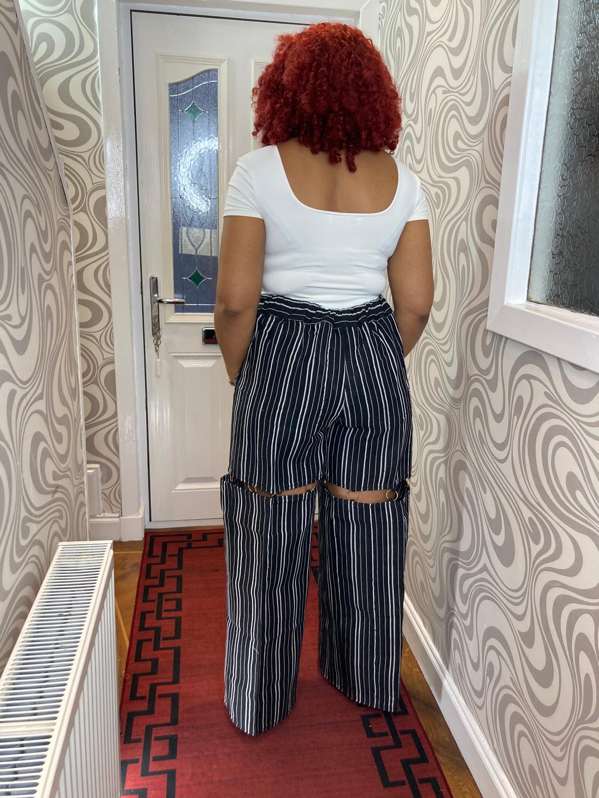 Aso Oke Cargo Pant With Ring