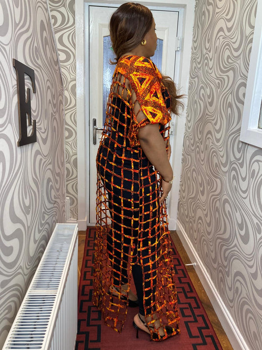 Ankara Basket Gown
