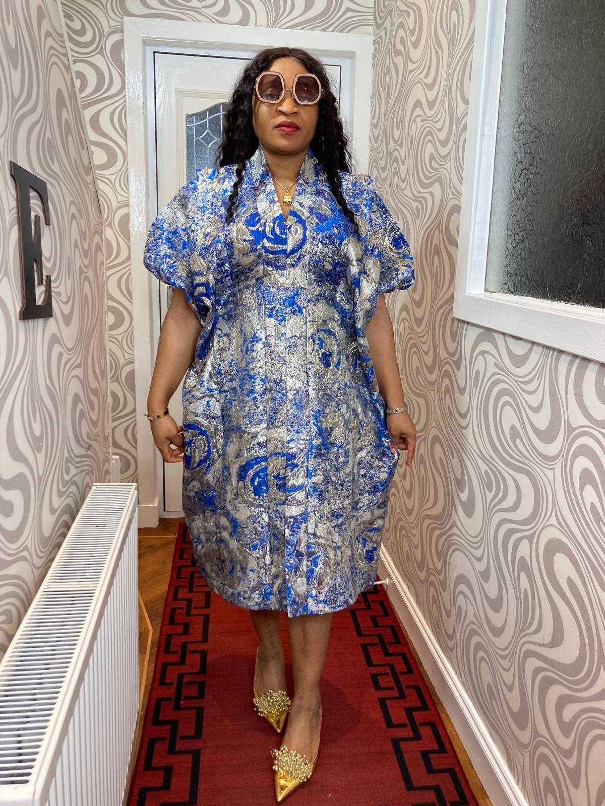 ROSE SHORT GOWN BROCADE