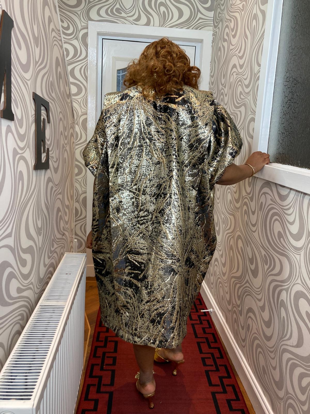 CRYSTAL SHORT GOWN BROCADE