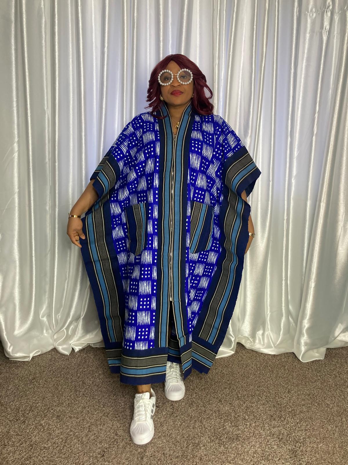 3- Quater Gown With Aso Oke