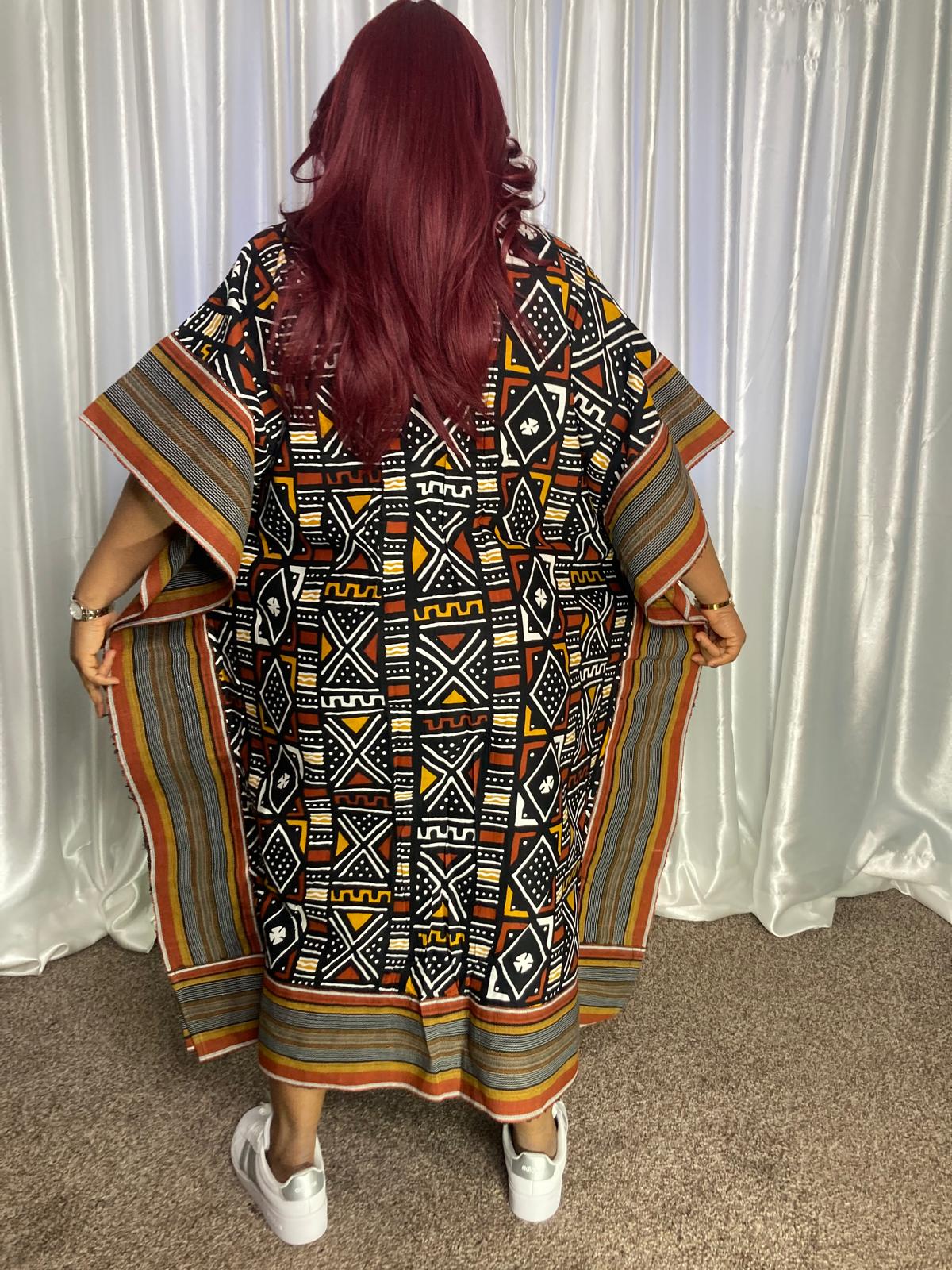 3- Quater Gown With Aso Oke
