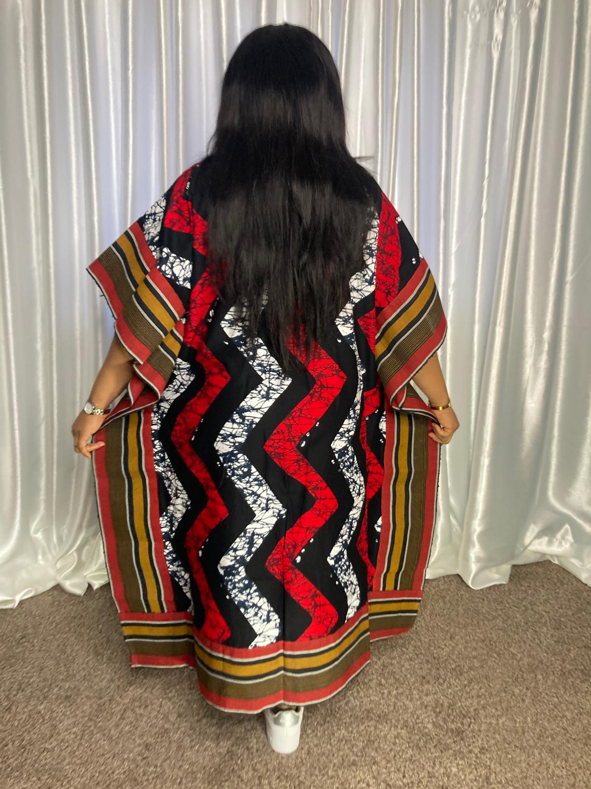 3- Quater Gown With Aso Oke