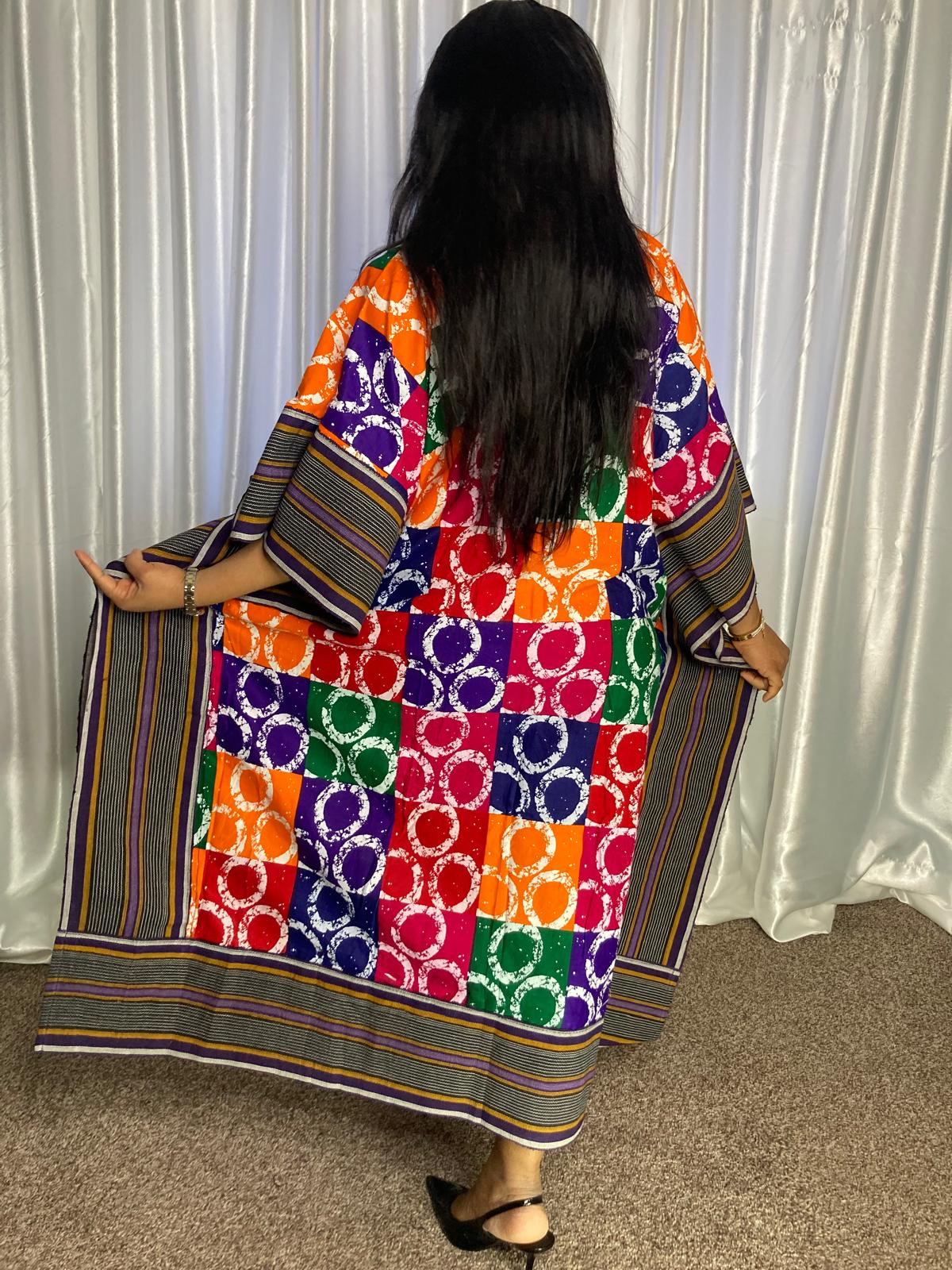 3- Quater Gown With Aso Oke