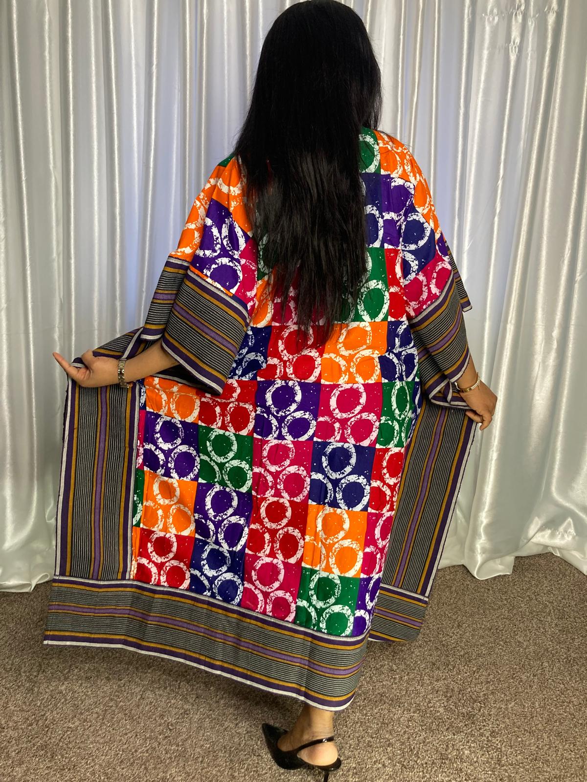 3- Quater Gown With Aso Oke