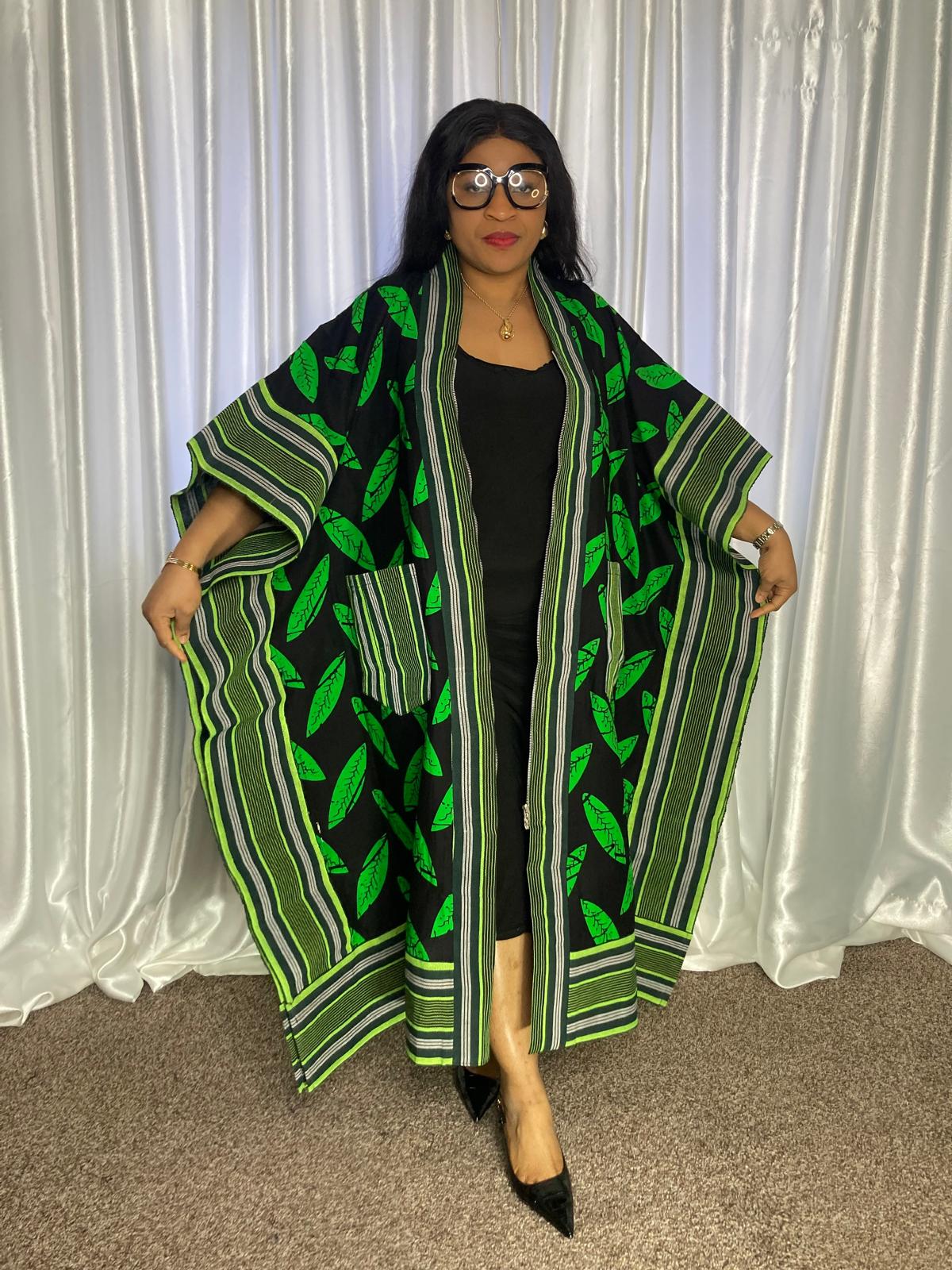 3- Quater Gown With Aso Oke