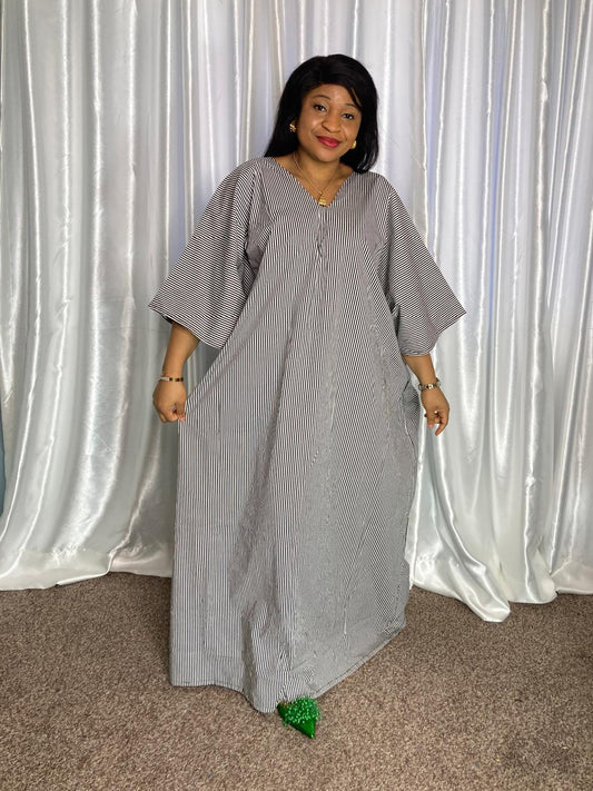 Long Pattern Buba Gown