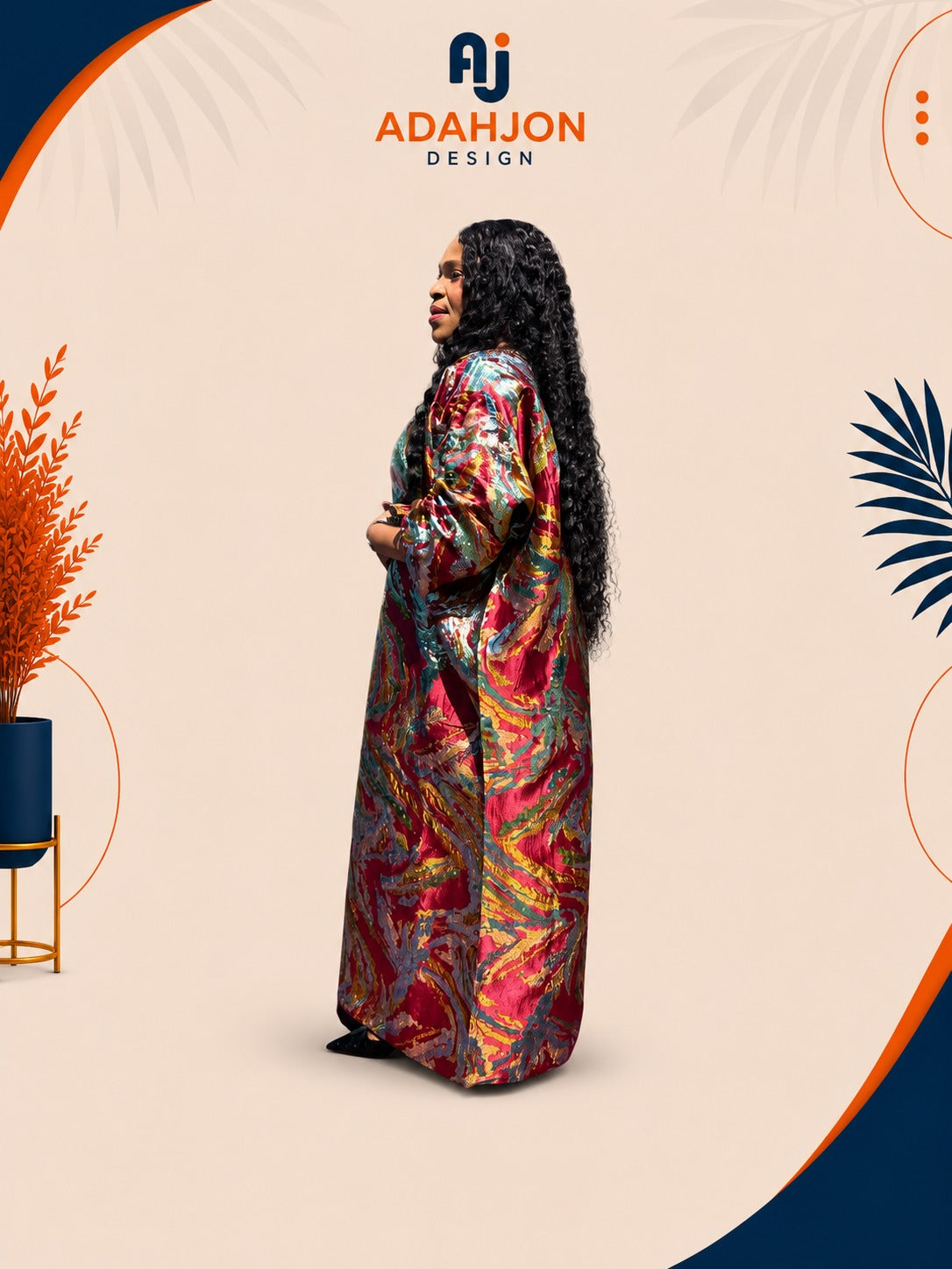 Long Brocade Gown