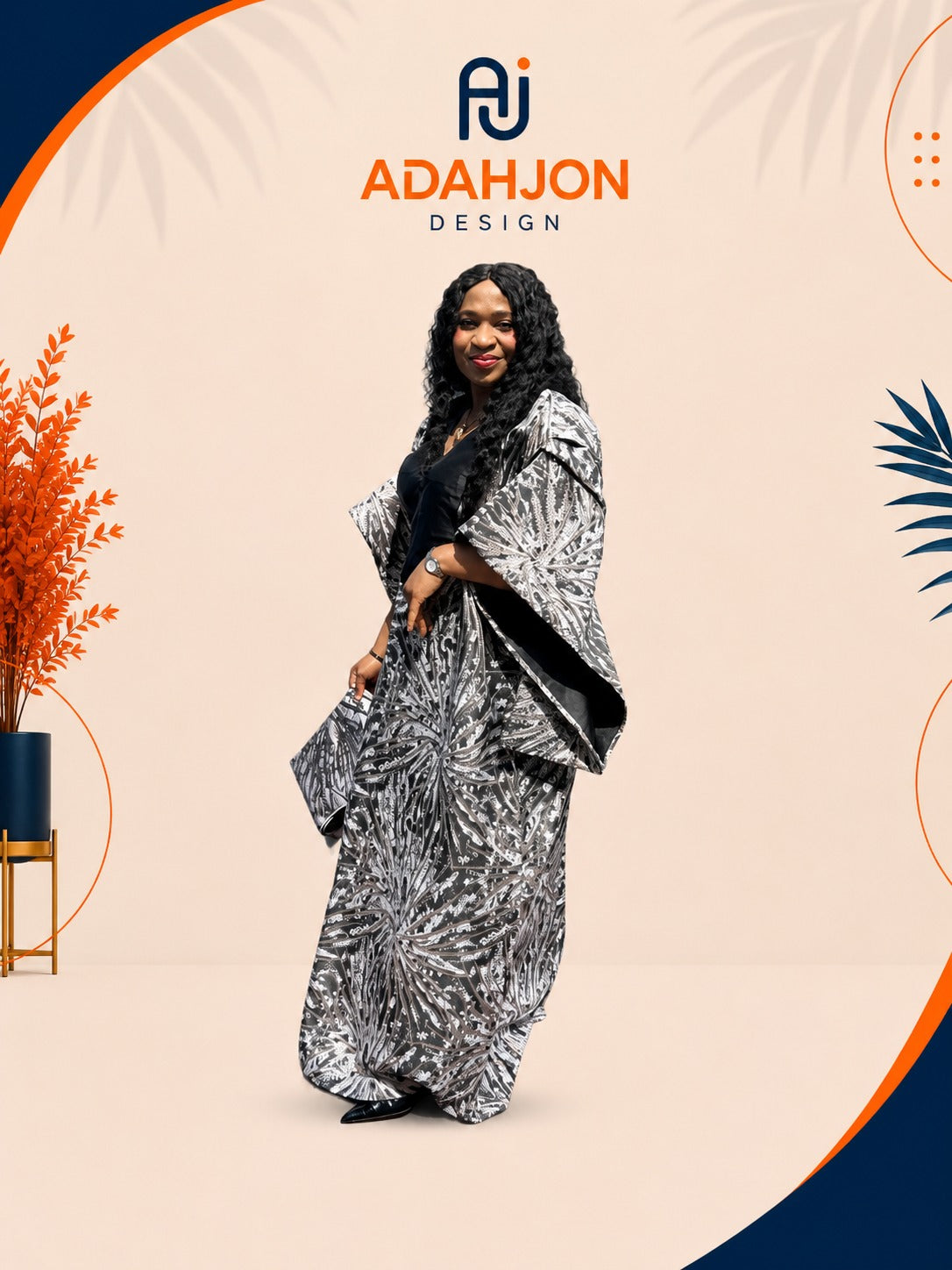 Long Brocade Gown