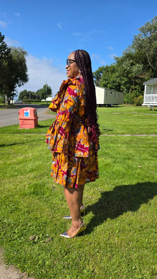 Ankara Short Gown