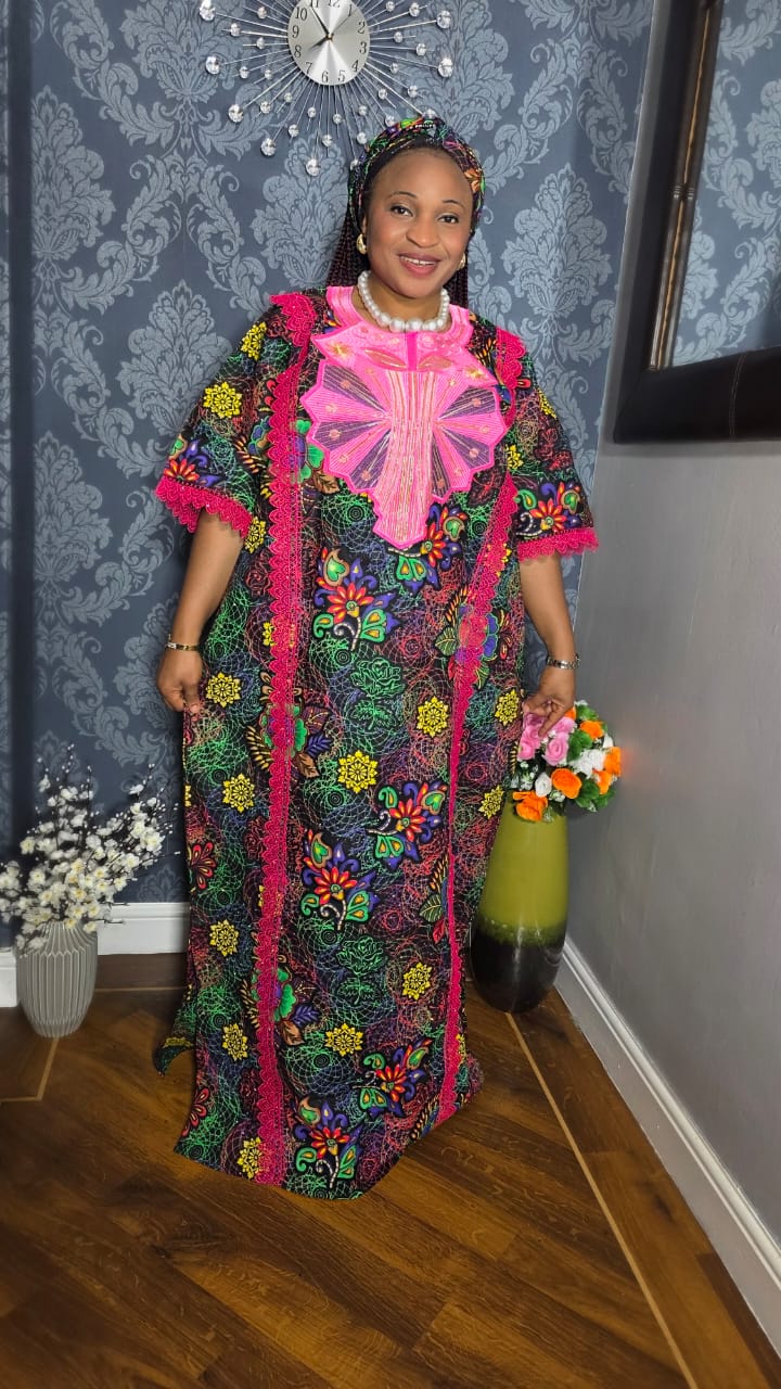 Ankara With Embroidery