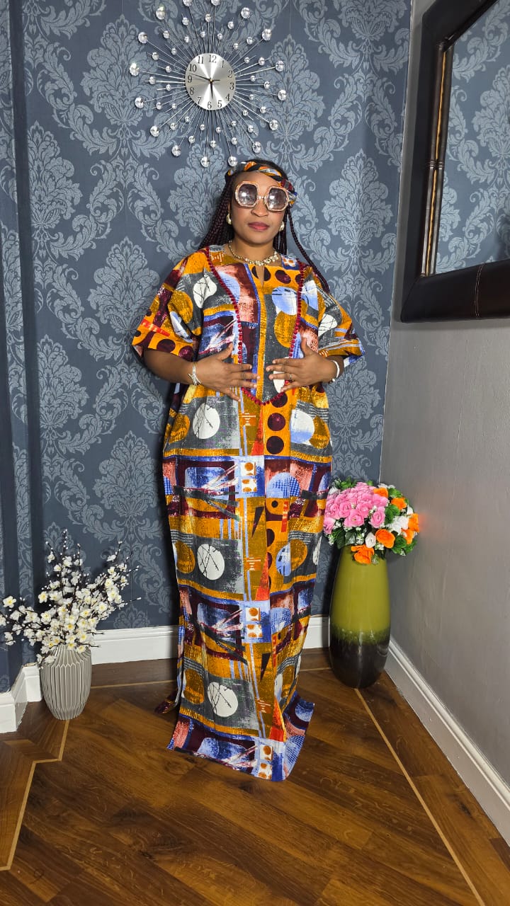 Long Ankara Gown