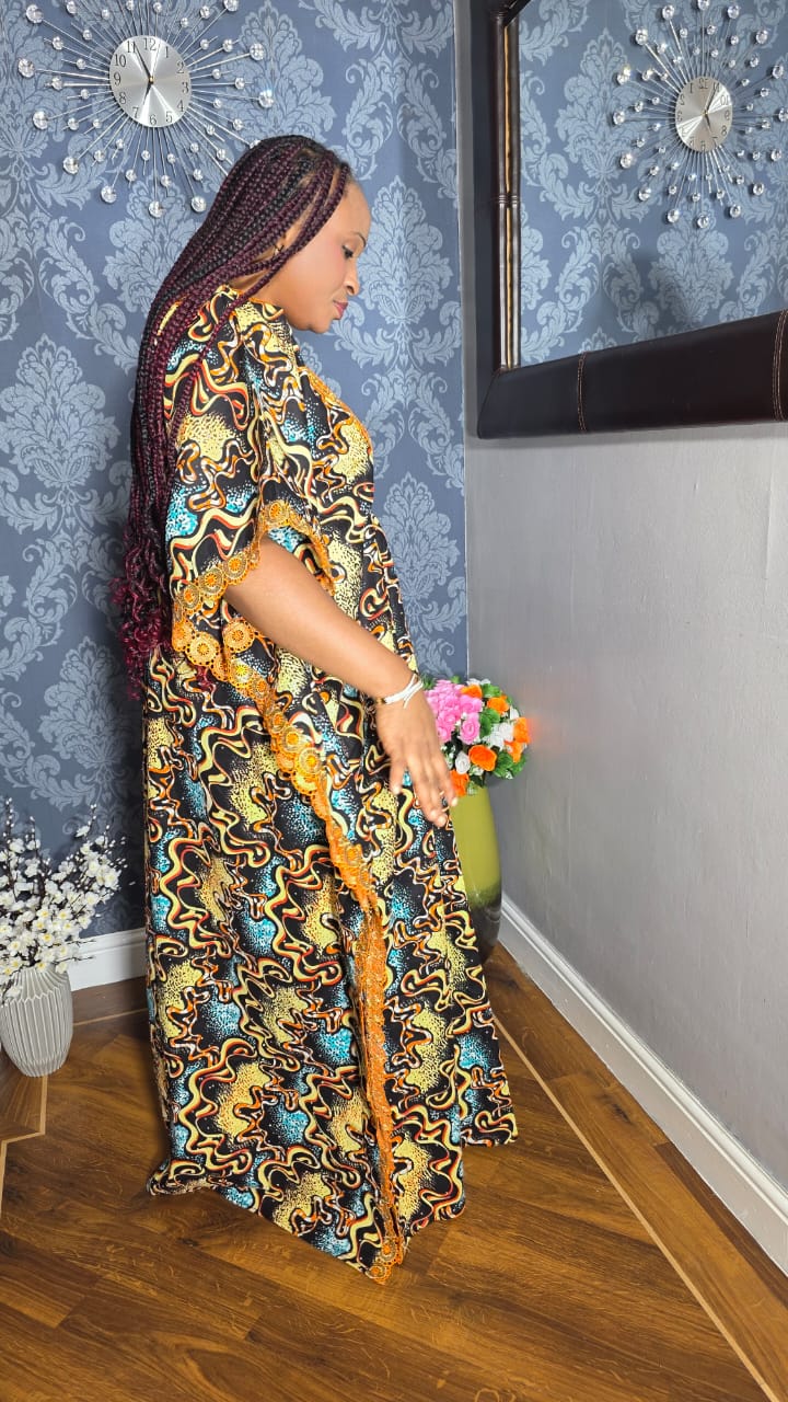 Ankara With Embroidery