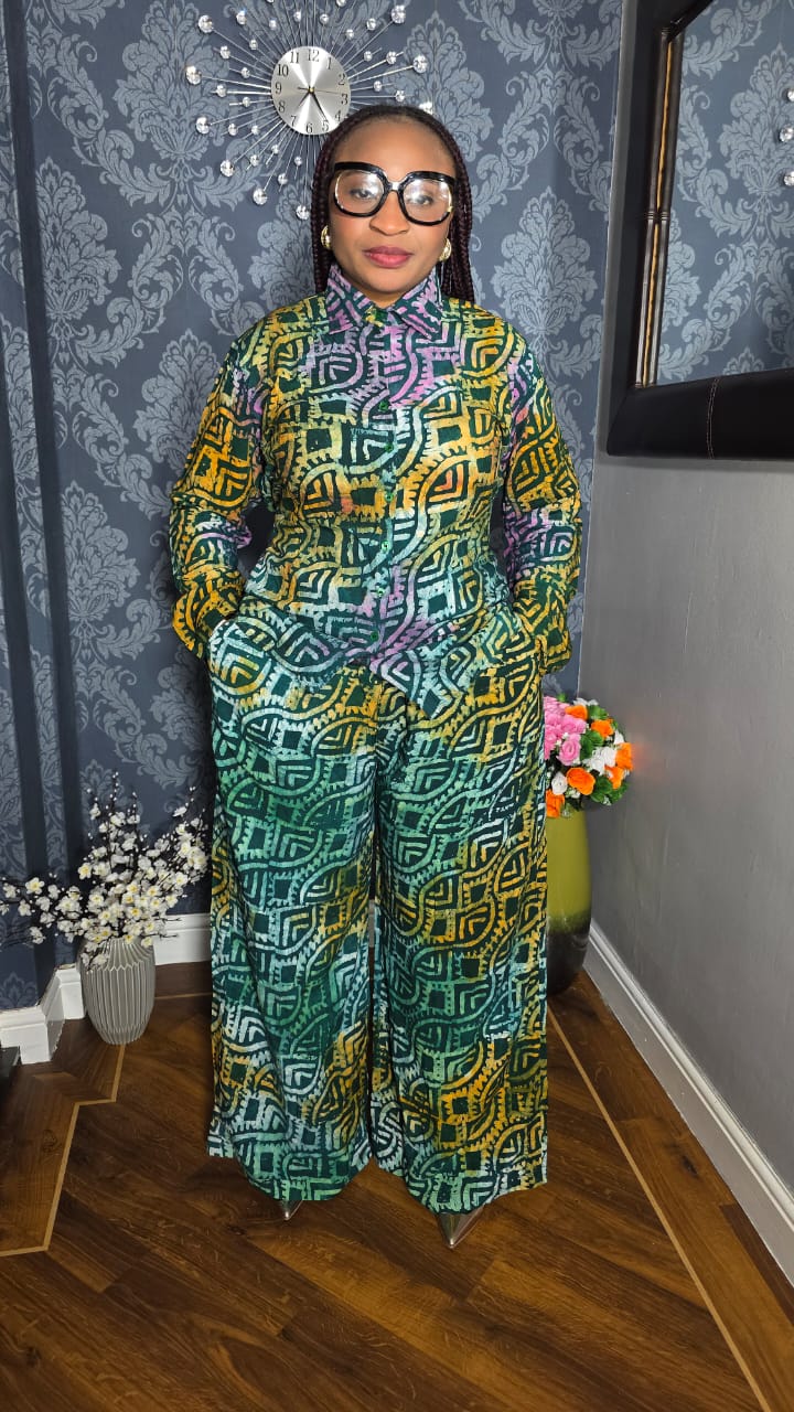 Two Piece Adire