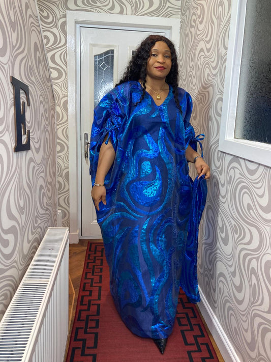 CRYSTAL LONG GOWN BROCADE