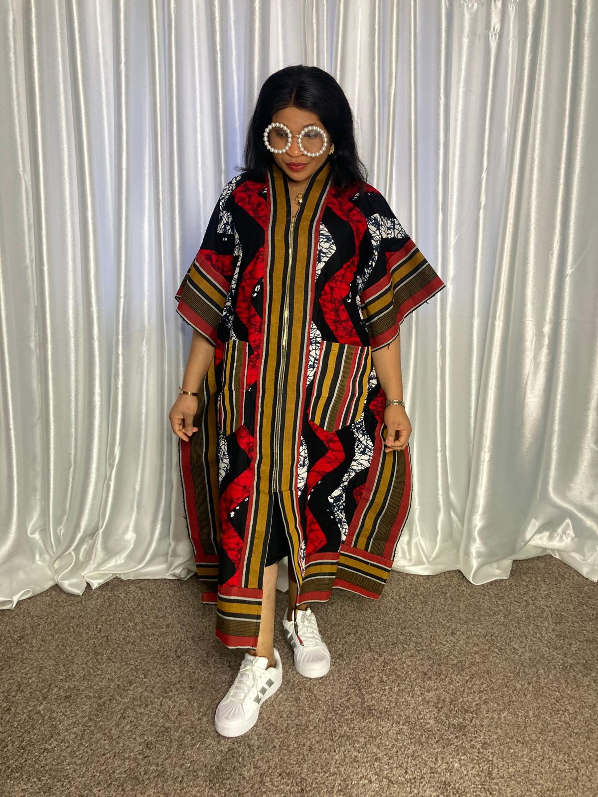 3- Quater Gown With Aso Oke