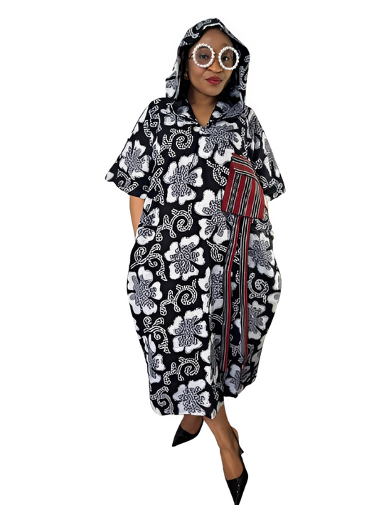 3 quater Gown Hoodie