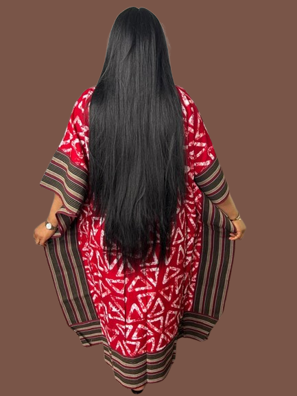 3 Quater Kimono Jacket With Aso Oke
