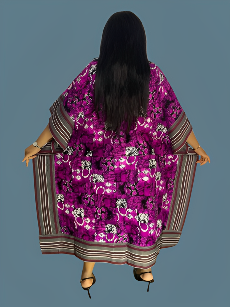 3 Quater Kimono Jacket With Aso Oke