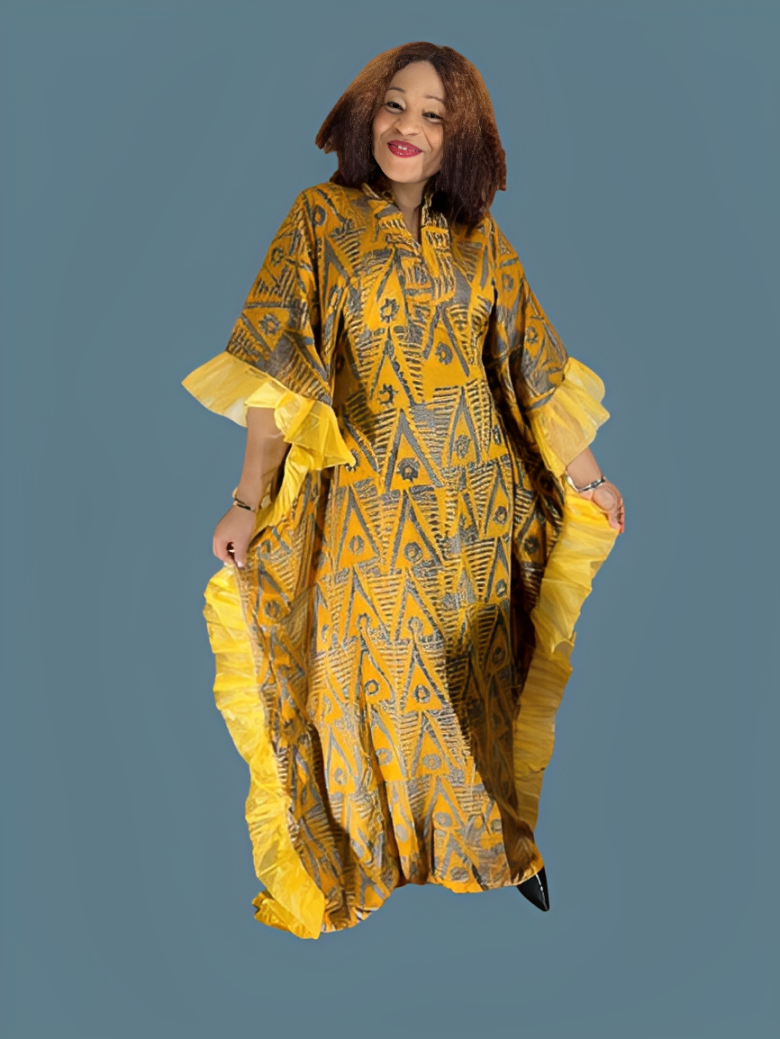 Adire Long Gown