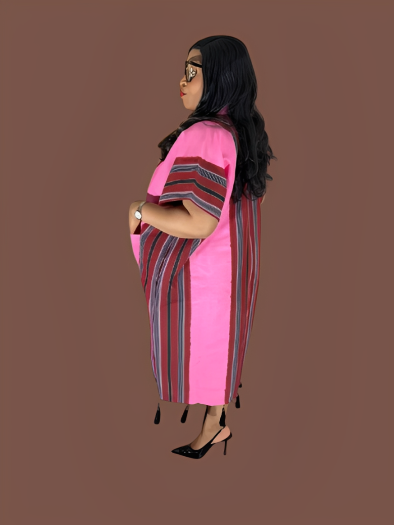 3 Quater Gown Aso Oke