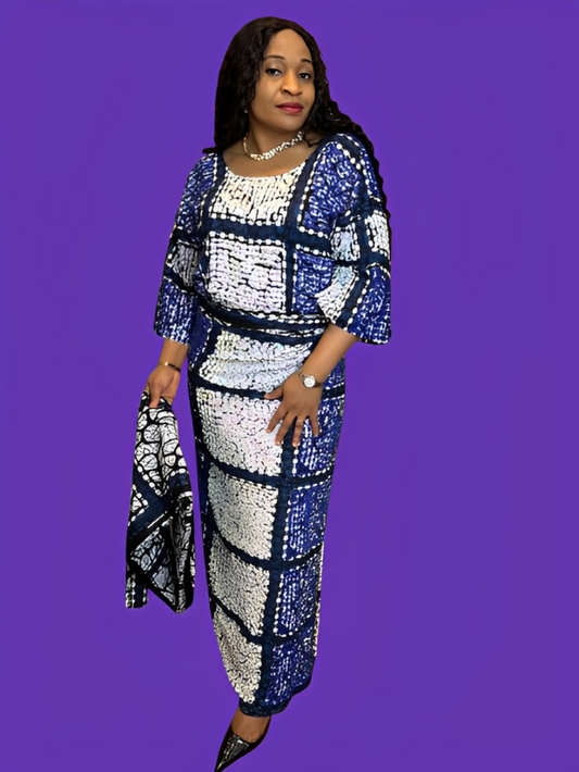 Beaded Ankara Iro And Buba