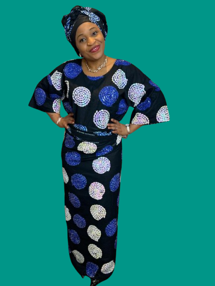Beaded Ankara Iro And Buba
